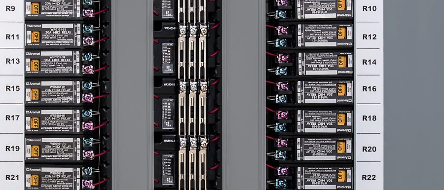 Addressable lighting control panels